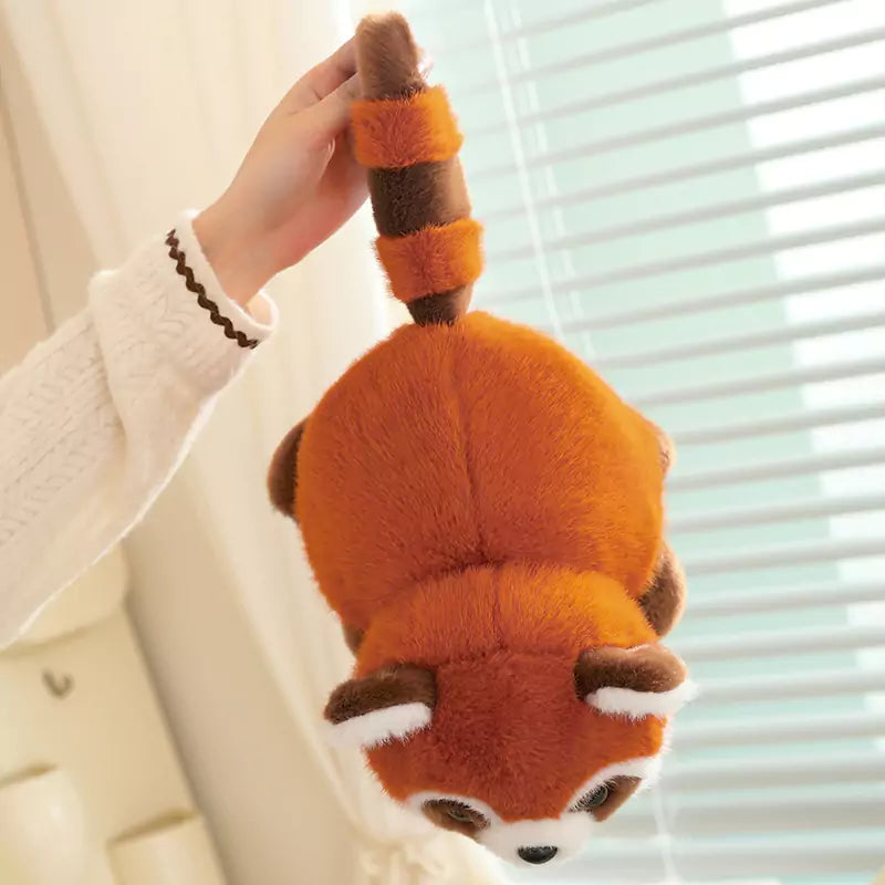 Red Panda Flip Giant Panda Plush Toy Birthday Gift for Kids