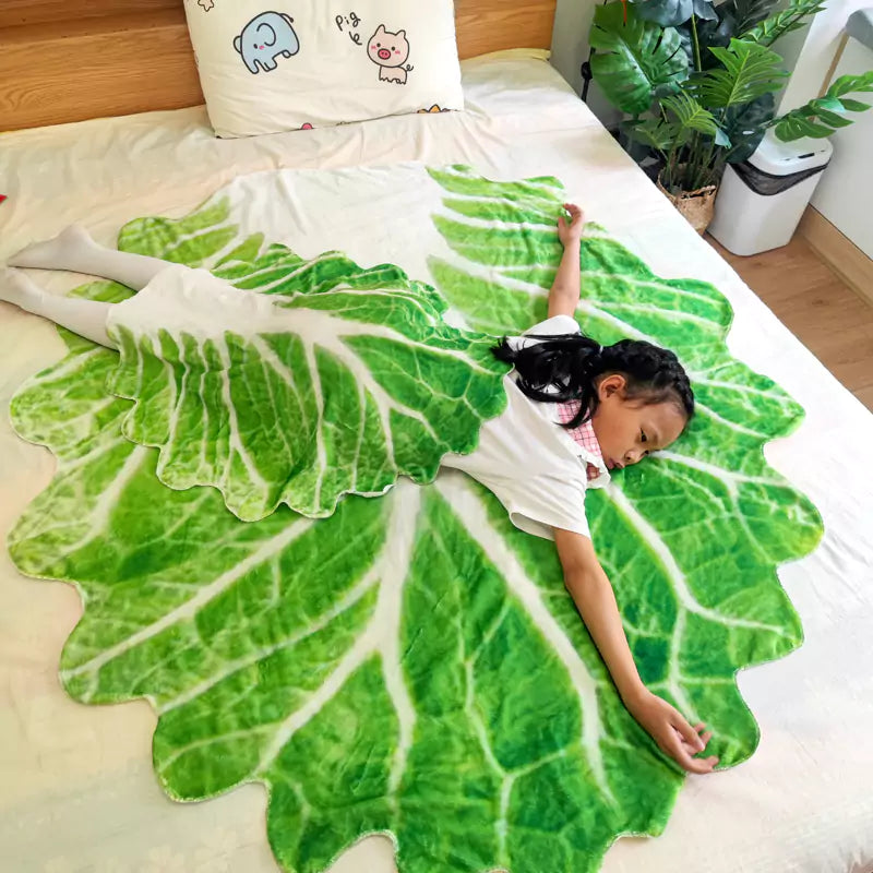 Soft Cabbage Fruit Cover Blanket for Kids