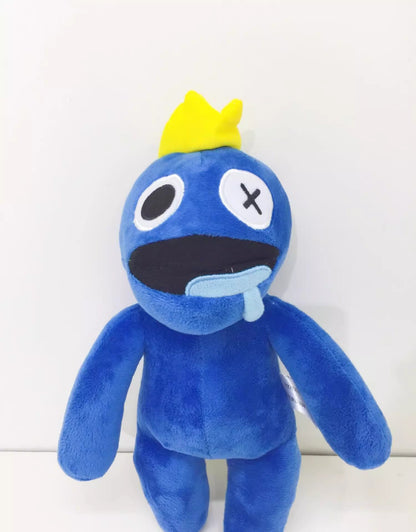 Muñeco relleno de peluche con monstruo de baba azul amigo arcoíris, regalo para amigos
