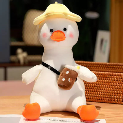 Plush stuffed Animal Big White Goose with Novel and Diverse Shape as a Birthday Gift for Children Dookilive