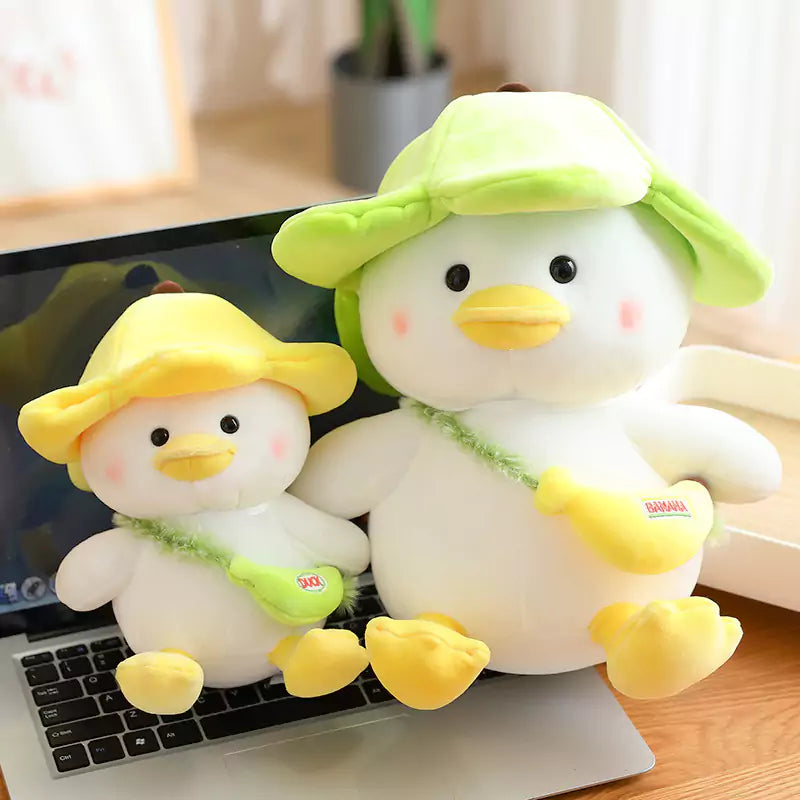 Dookilive Cute Duckling Filled Animal Hat Backpack Birthday Gift for Baby