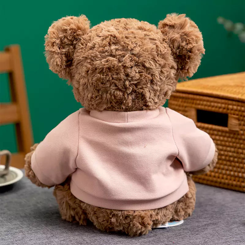 Los animales de peluche Dookilive Bear en suéter dan regalos de cumpleaños a niños y niñas