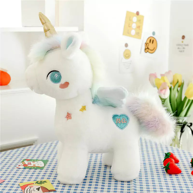 blue unicorn plush toy