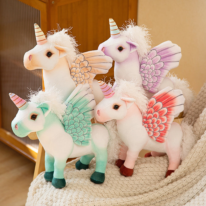 four unicorns stuffed animal