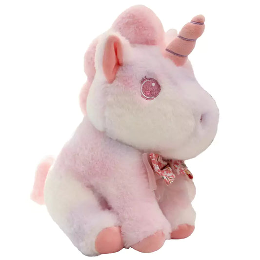pink unicorn sitting posture