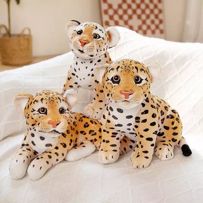 plush stuffed lion tiger and leopard doll