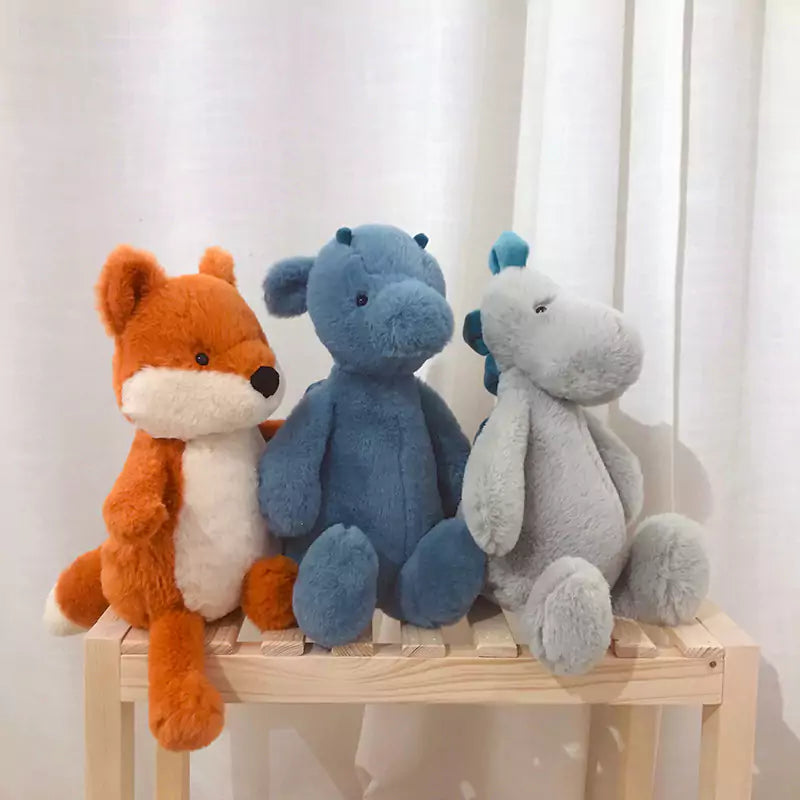 Dookilive Fox and Dinosaur Stuffed Toys