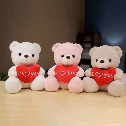 Three little bears sit together