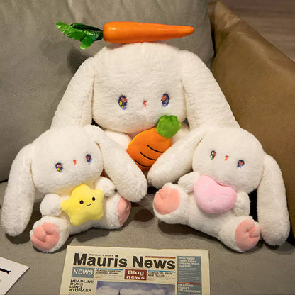 three rabbits stuffed doll