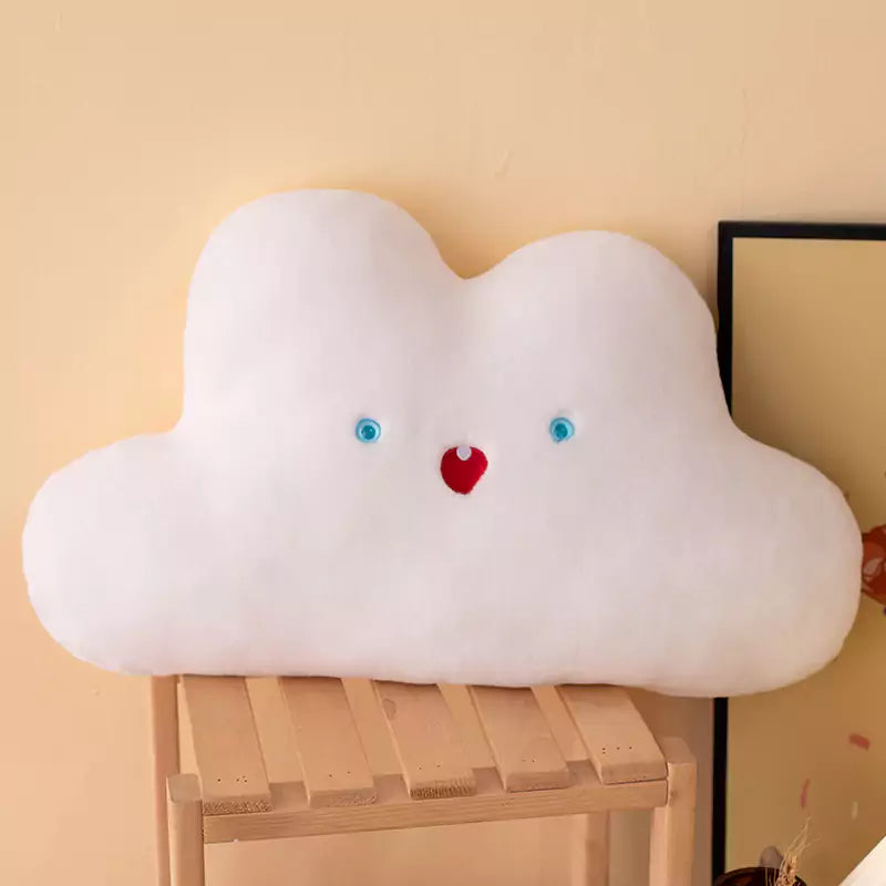 Star Sky Pillow Moon Star Clouds Cute Plush Toy Cushion White Cloud